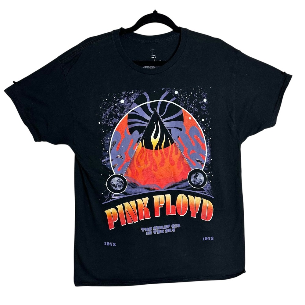 Pink Floyd The Great Gig in the Sky Black T Shirt Large 1973 Concert Tour Tee